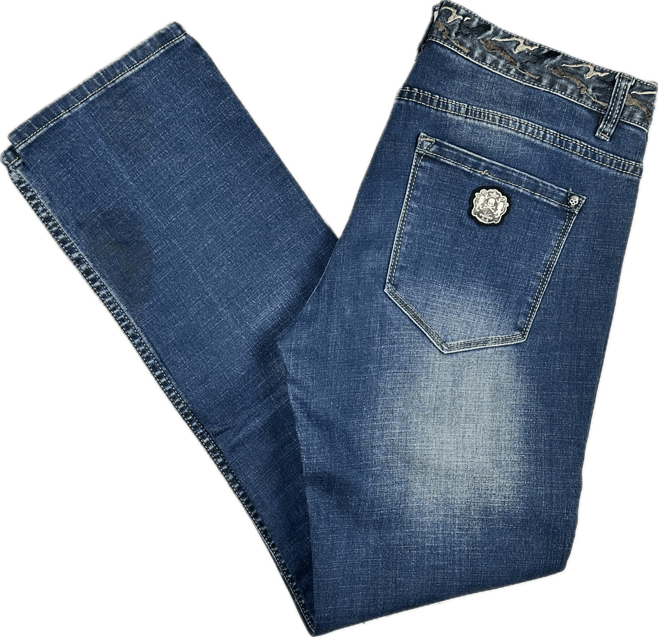 Philipp Plein Mens 'Indian Cowboy' Bootcut Jeans -Size 38 — Jean